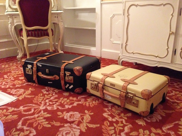 Globe-trotter suitcase in Hotel Imperial Vienna