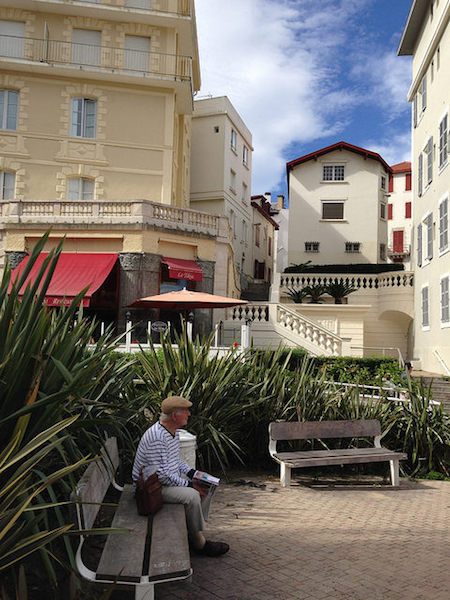 An old man in Biarritz