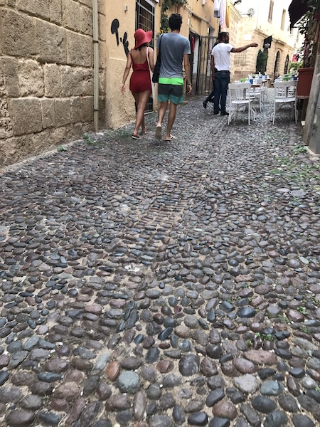 Alghero石畳の道
